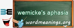 WordMeaning blackboard for wernicke's aphasia